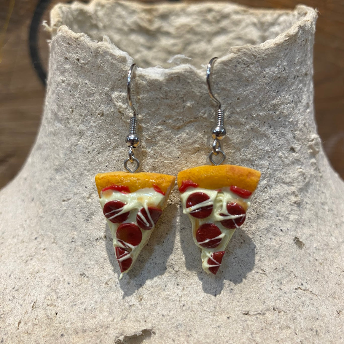 Faux Pizza Earrings