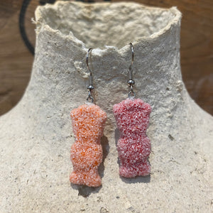 Faux Sour Gummy Bear Earrings