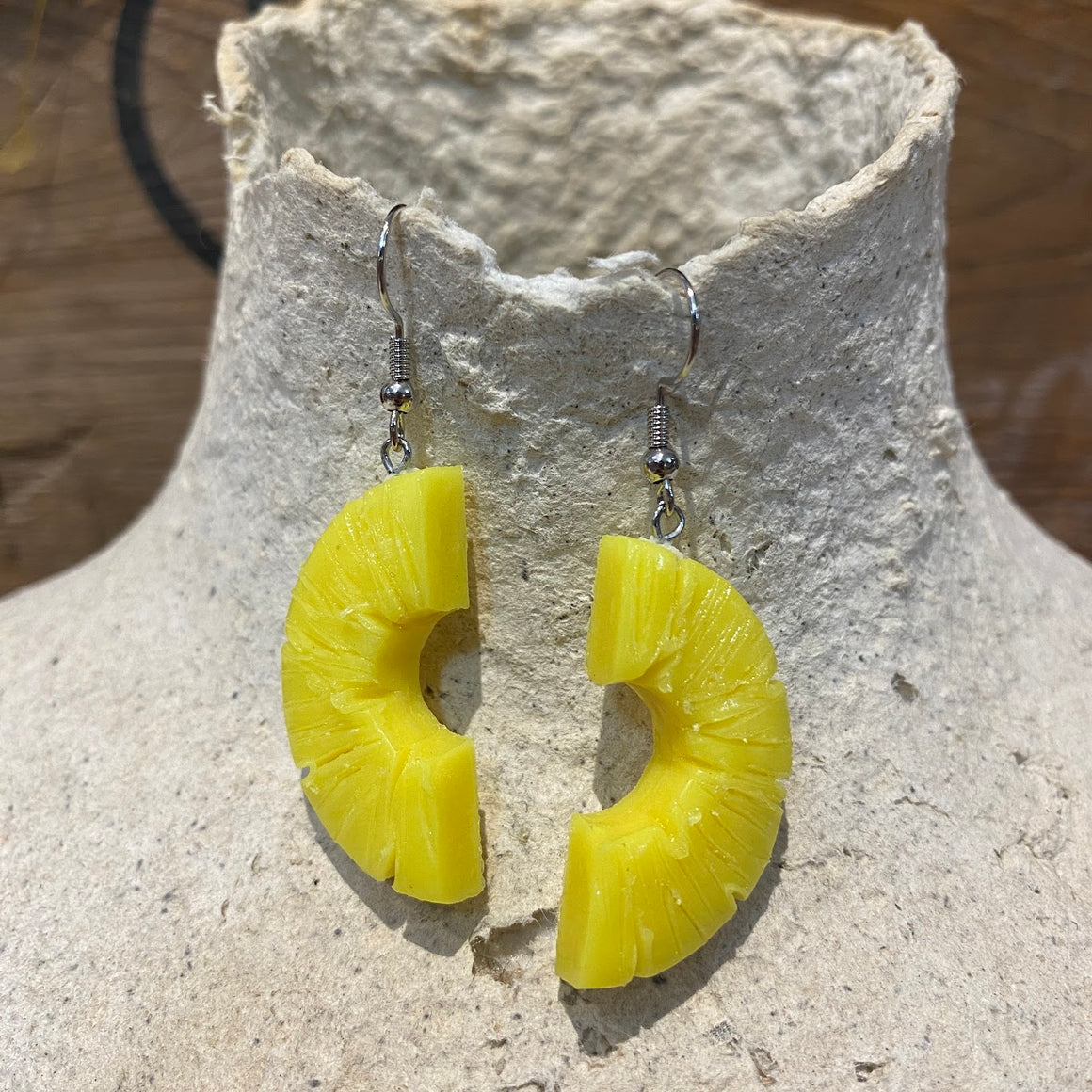 Faux Pineapple Earrings