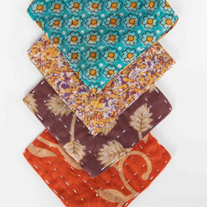 Kantha Coasters