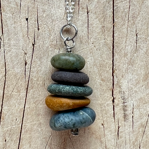 Rock Necklace Silver
