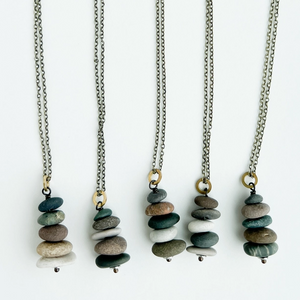 Rock Necklace Bronze