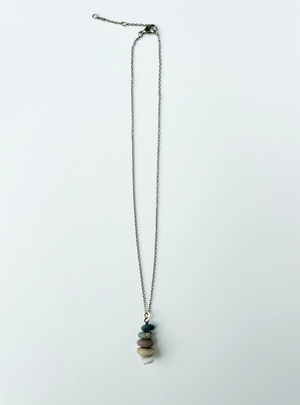 Rock Necklace Bronze