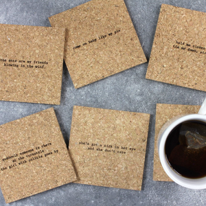 Mistaken Lyric Coasters