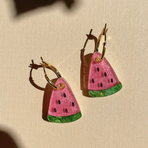 Market Watermelon Earrings