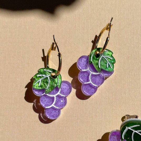 Market Grape Earrings