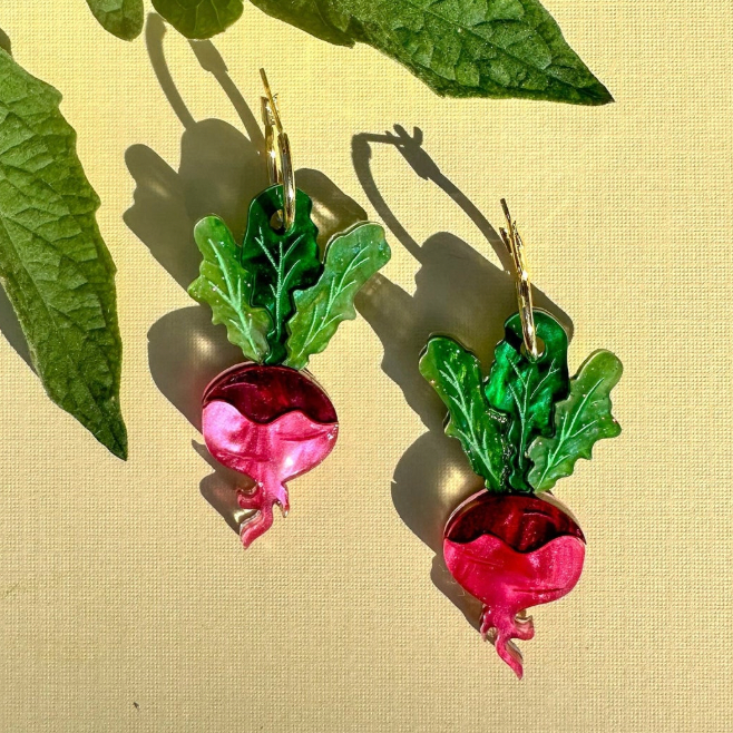 Market Radish Earrings