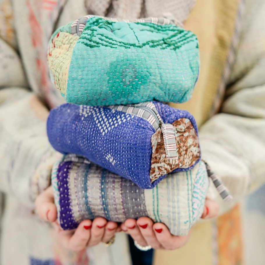 Kantha Cosmetic Pouch