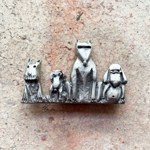 Magnet Four Dogs